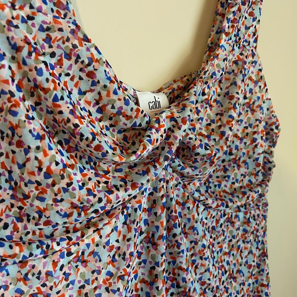 Cabi Multicolor Confetti Pattern Ruched Stretchy … - image 4